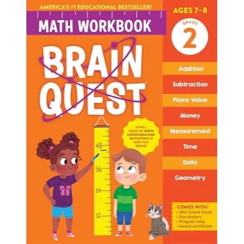 1216.Jpg Brain Quest Math Workbook Grade 2 - Image 1