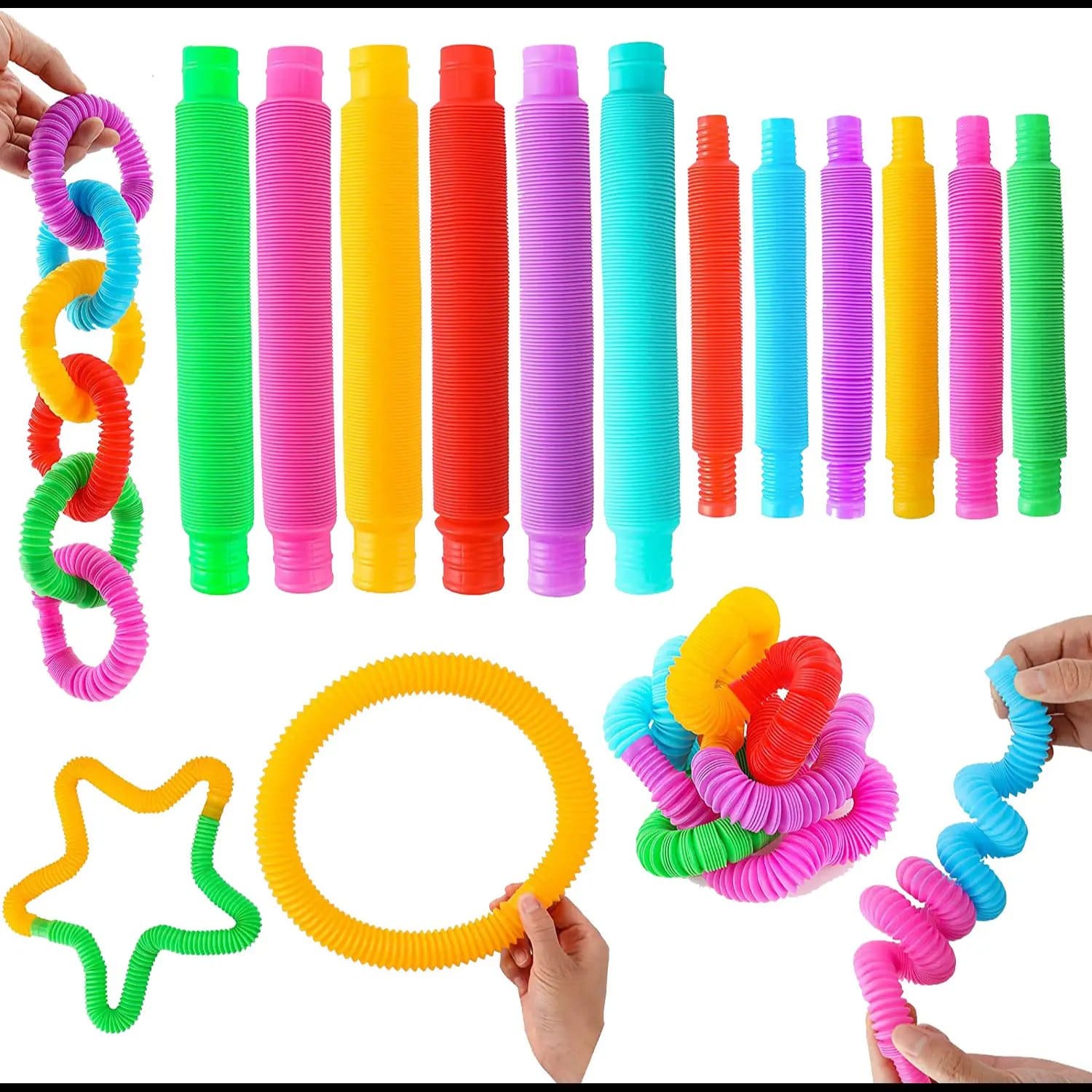 1291.Jpg Kids Diy Pop Tubes Pipes Fidget Pcs - Image 1