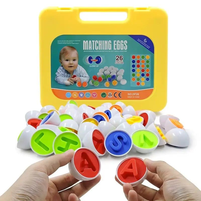 1341.Jpg 26Pcs Smart Egg Alphabet Matching Puzzle Toy - Image 1