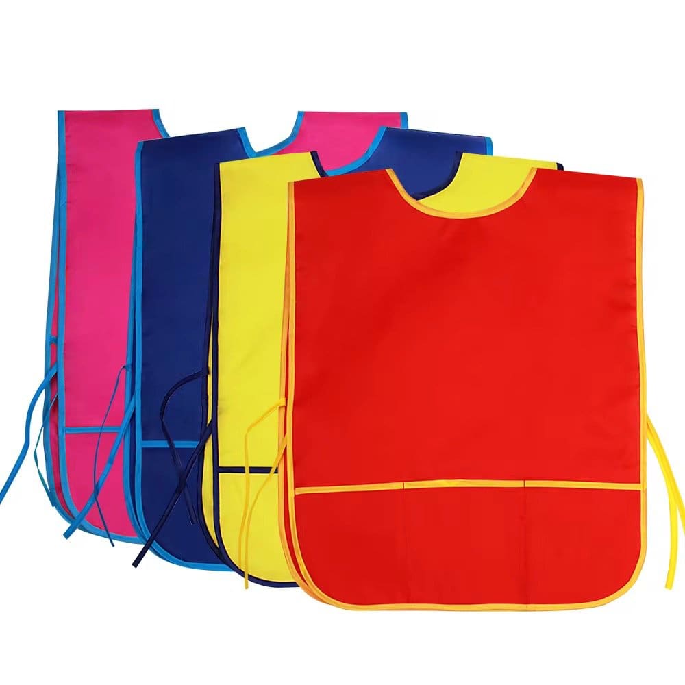 1379.Jpg Diy Art Double Pocket Kids Apron 8Pcs Pack - Image 1