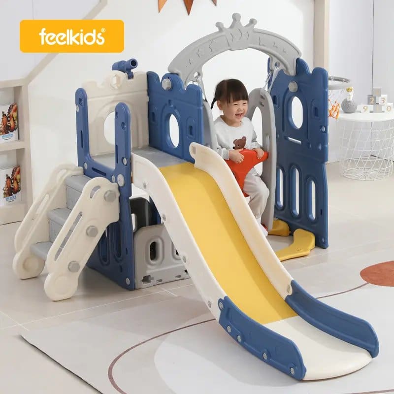 998-1.Jpg 2-In-1 Toddler Play Slide N Swing Set - Image 1