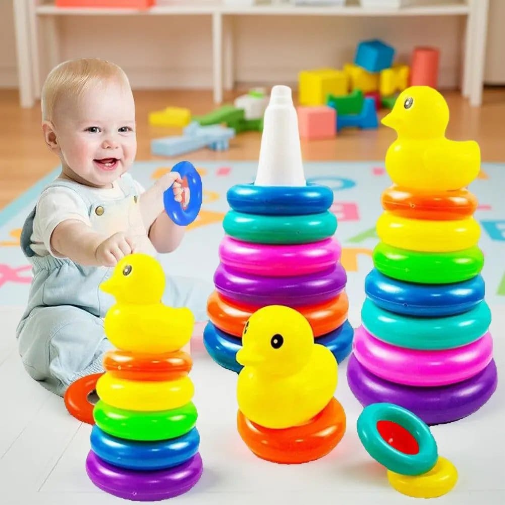 1287.Jpg Baby Stacking Rings Duck Toy - Image 1