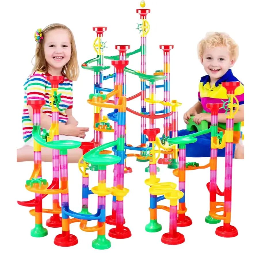 1404.Jpg 105 Marble Run Flexible Skills For Kids Building Game - Image 1