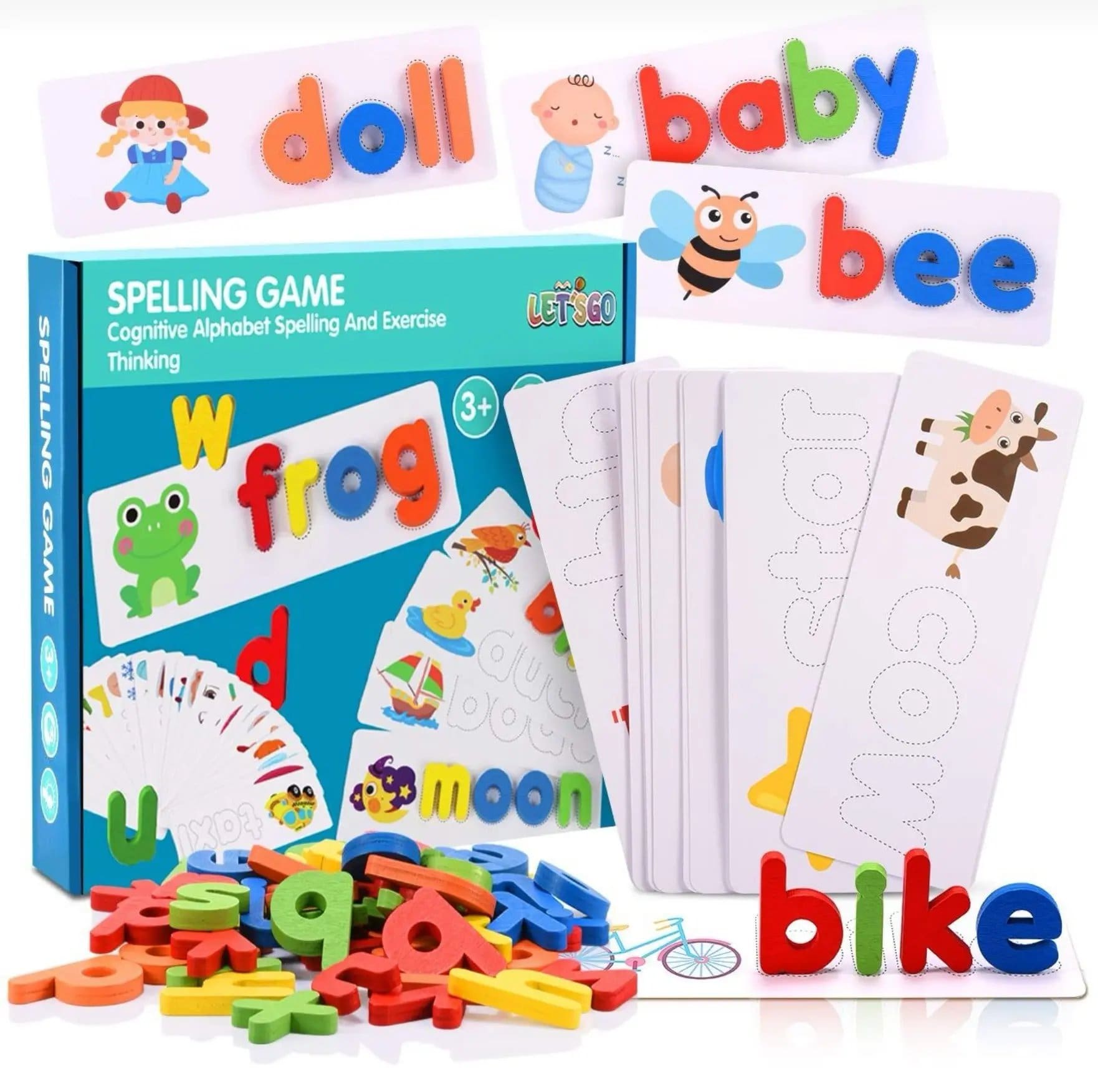 1406.Jpg Spelling Game Cognitive Alphabet Exercise For Kids - Image 1