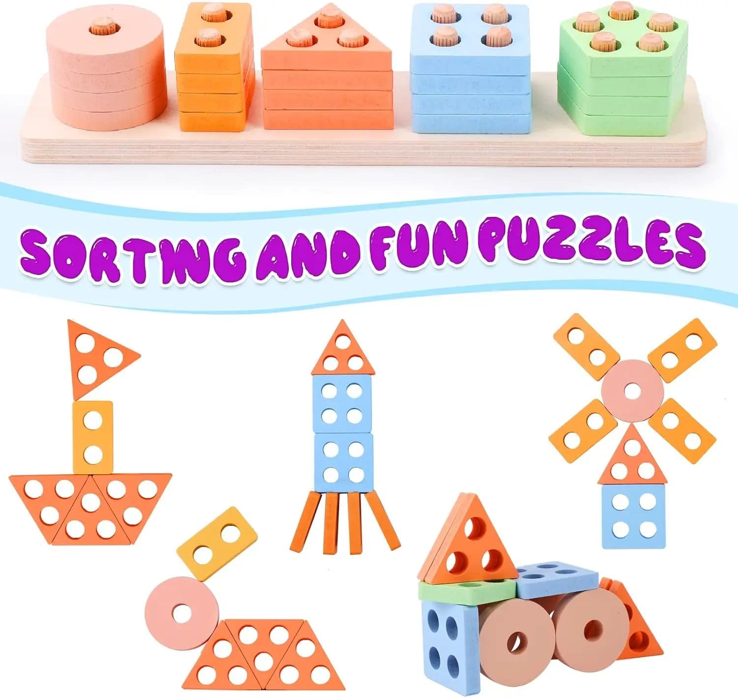 1410.Jpg Five-Column Geometry Matching-Shapes Games - Image 1