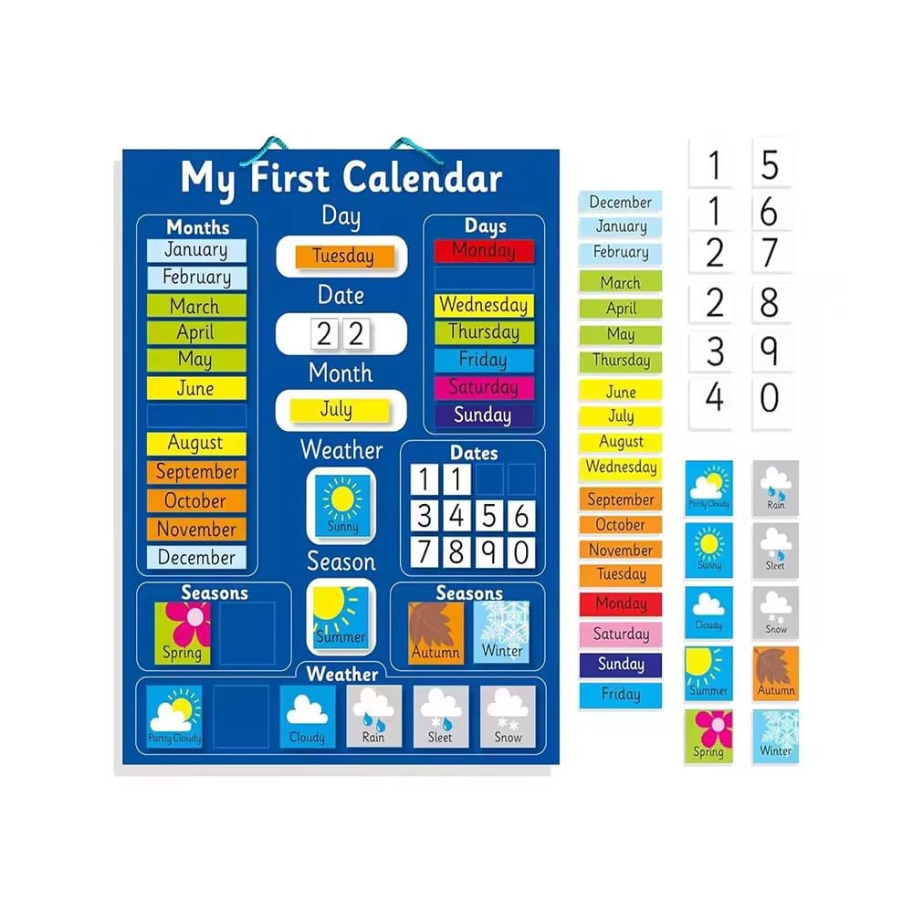 1428.Jpg My First Calendar Lesson For Kids - Image 1
