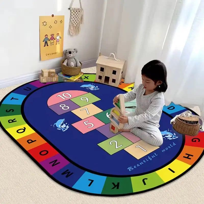 1370.Jpg Classroom Montessori Learning Mat For Preschools And Homes (Oval) - Image 1