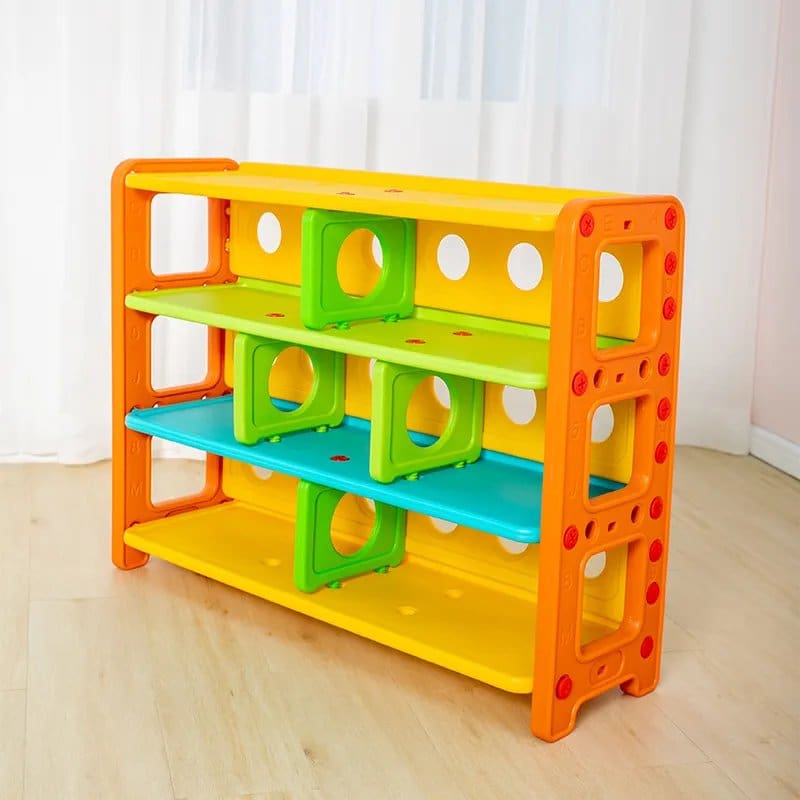 1574.Jpg Multi-Colored Preschool Plastic Toyshelves, Size: 108*35*81Cm - Image 1