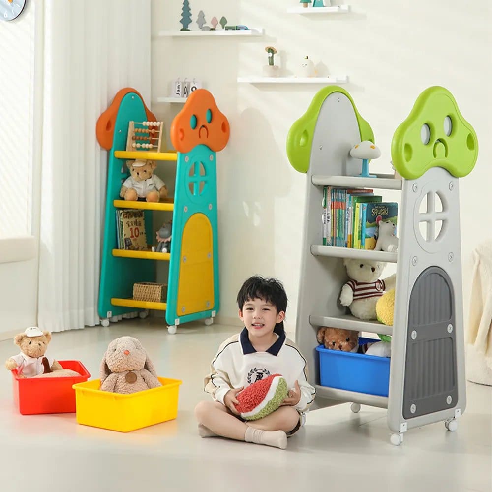 1585.Jpg 4 Compartment Kids Plastic Storage Shelf - Image 1