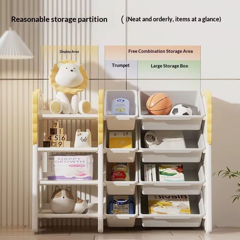1604.Jpg 2-In-1 Toy Shelf And Organiser - Image 1