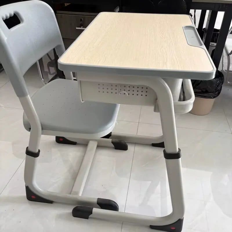 1647.Jpg Adjustable Grey Primary Desk - Image 1
