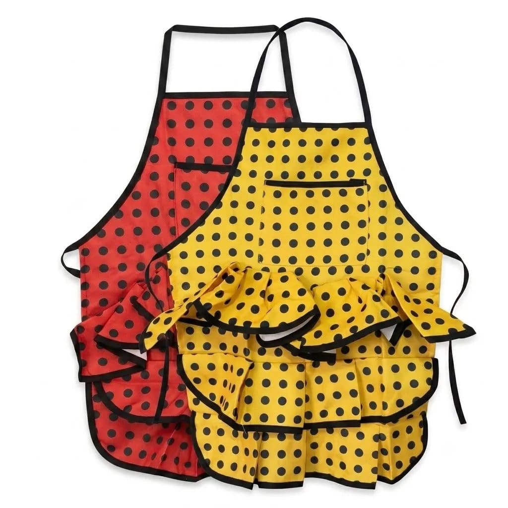1672.Jpg 2 Pieces Apron Set For Toddler Girls - Image 1